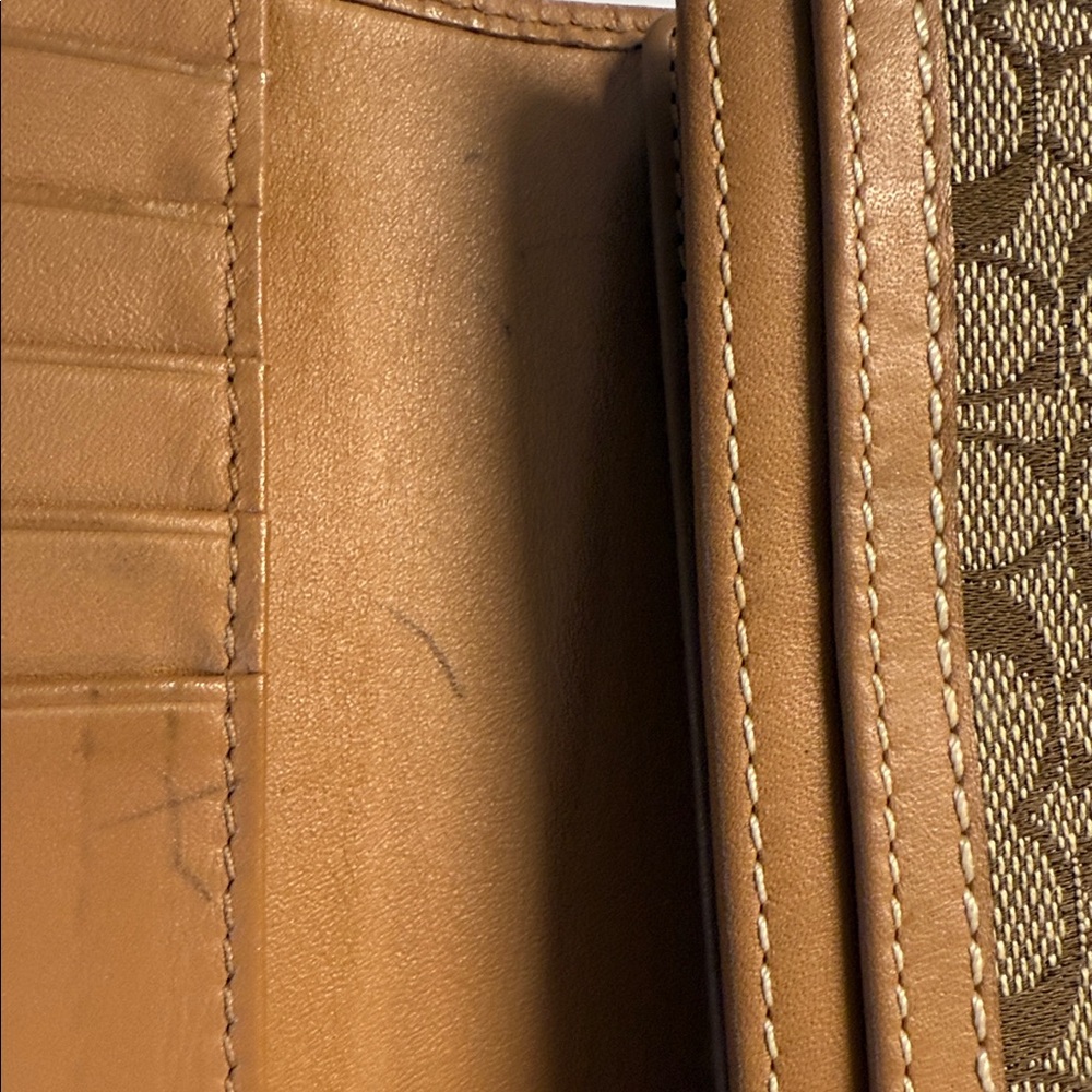 Coach Brown Monogram Wallet - Picture 4 of 8